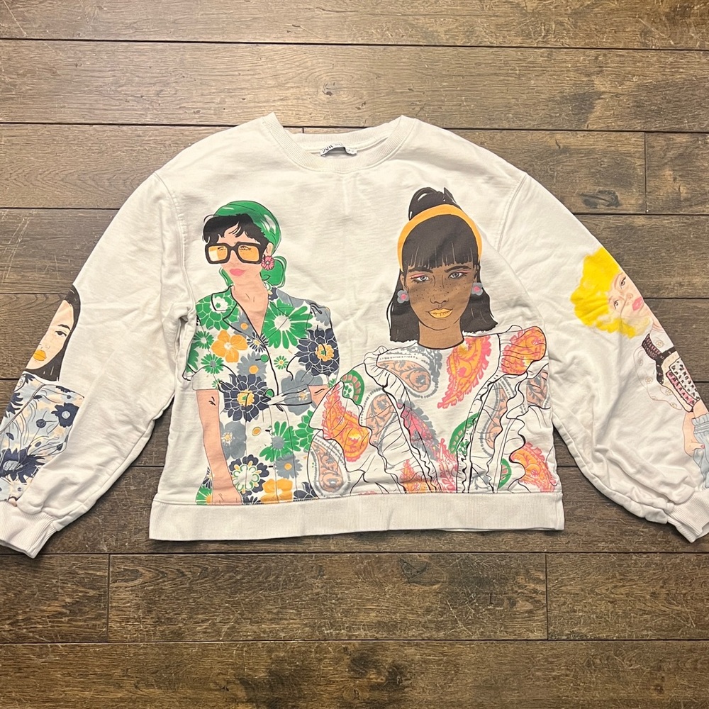 Zara graphic sweater